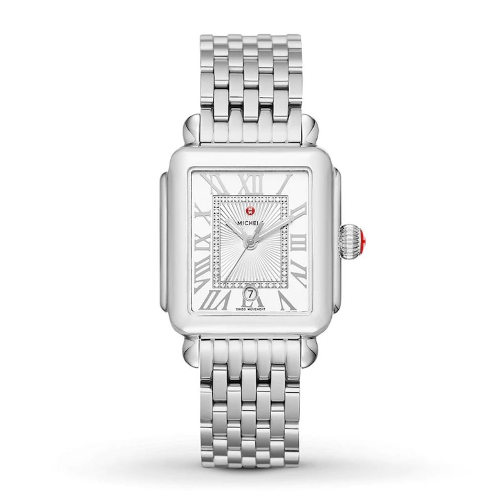 Michele Deco Madison Diamond Dial With Roman Numerals Lady's Watch MWW06T000141